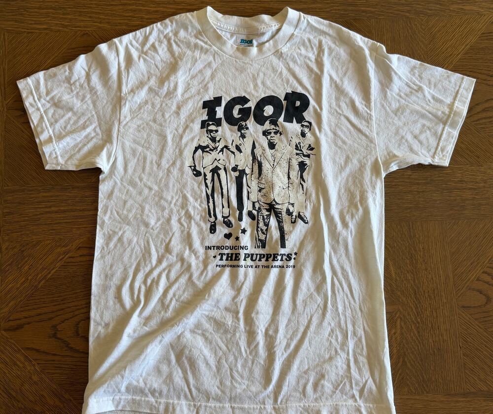 Tyler The Creator IGOR Tour 2019 Golf Wang Puppets Tee Large